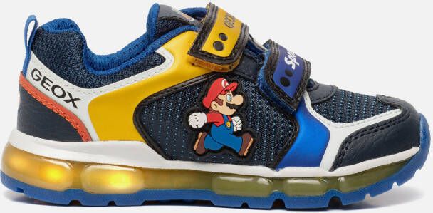 Geox J1644A Android Mario En Luigi Royal Yellow Klittenbandschoenen