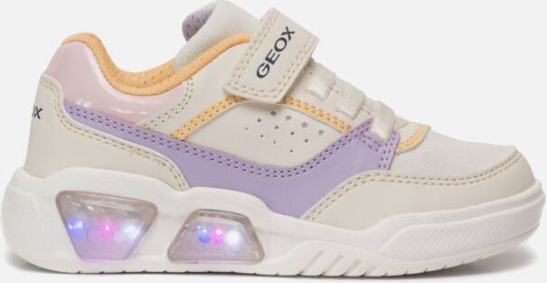 Geox Sneakers Schoen met knipperlichtje J ILLUMINUS girl in pastel-look