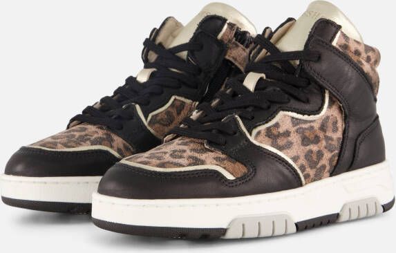 Giga Leopard Sneakers zwart Leer Dames