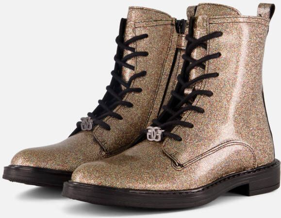 Giga Veterboots zilver Leer Kinderschoenen