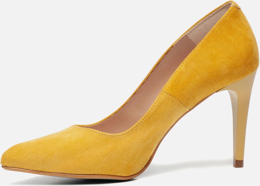 Giulia Dames Pumps in Imitatie suede (Geel) - Foto 4