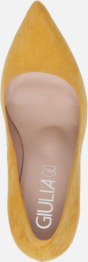 Giulia Dames Pumps in Imitatie suede (Geel) - Foto 6