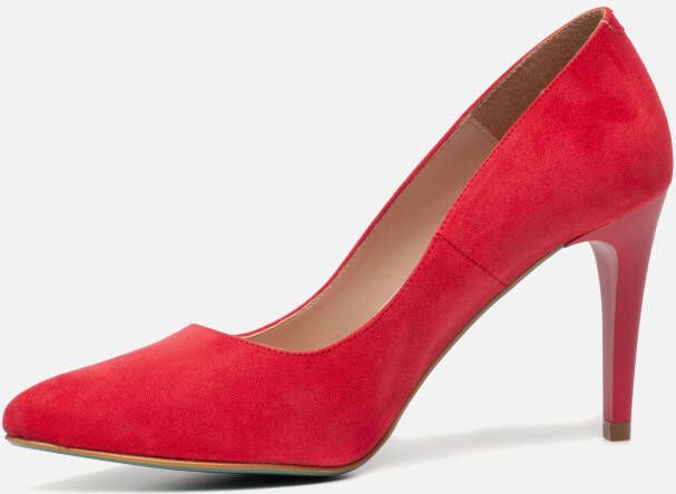 Giulia Pumps Rood ImitatiesuÃ¨de 140319 Dames Imitatiesuède - Foto 4