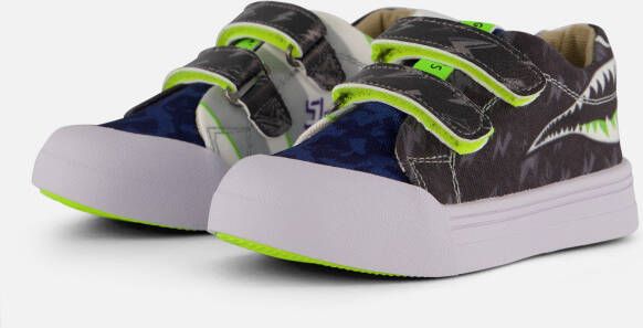 Go Bananas Shark Sneakers blauw Canvas