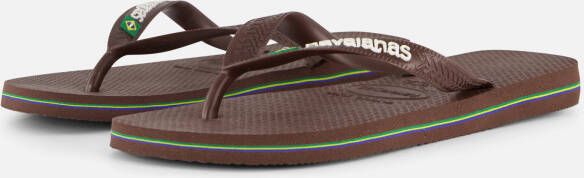 Havaianas Brasil Slippers bruin Rubber