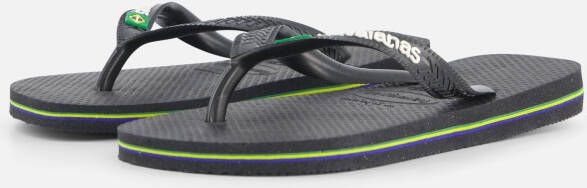 Havaianas Brasil Slippers zwart Rubber