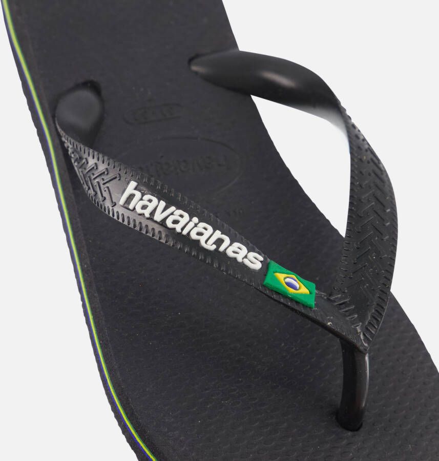 Havaianas Brasil Slippers zwart Rubber