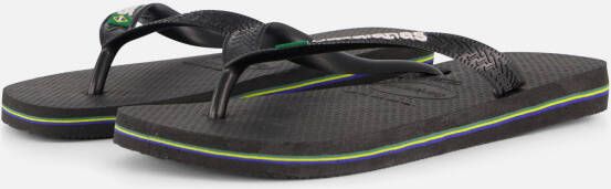 Havaianas Brasil Slippers zwart Rubber