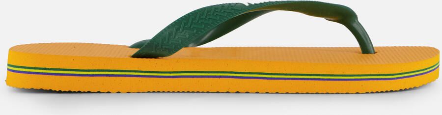 Havaianas Brasil Logo teenslippers geel groen Rubber 33 34 - Foto 8
