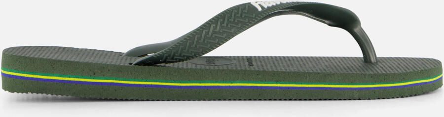 HAVAIANAS Teenslippers Heren Brasil Logo Maat: 41 42 Materiaal: Rubber Kleur: Groen - Foto 16