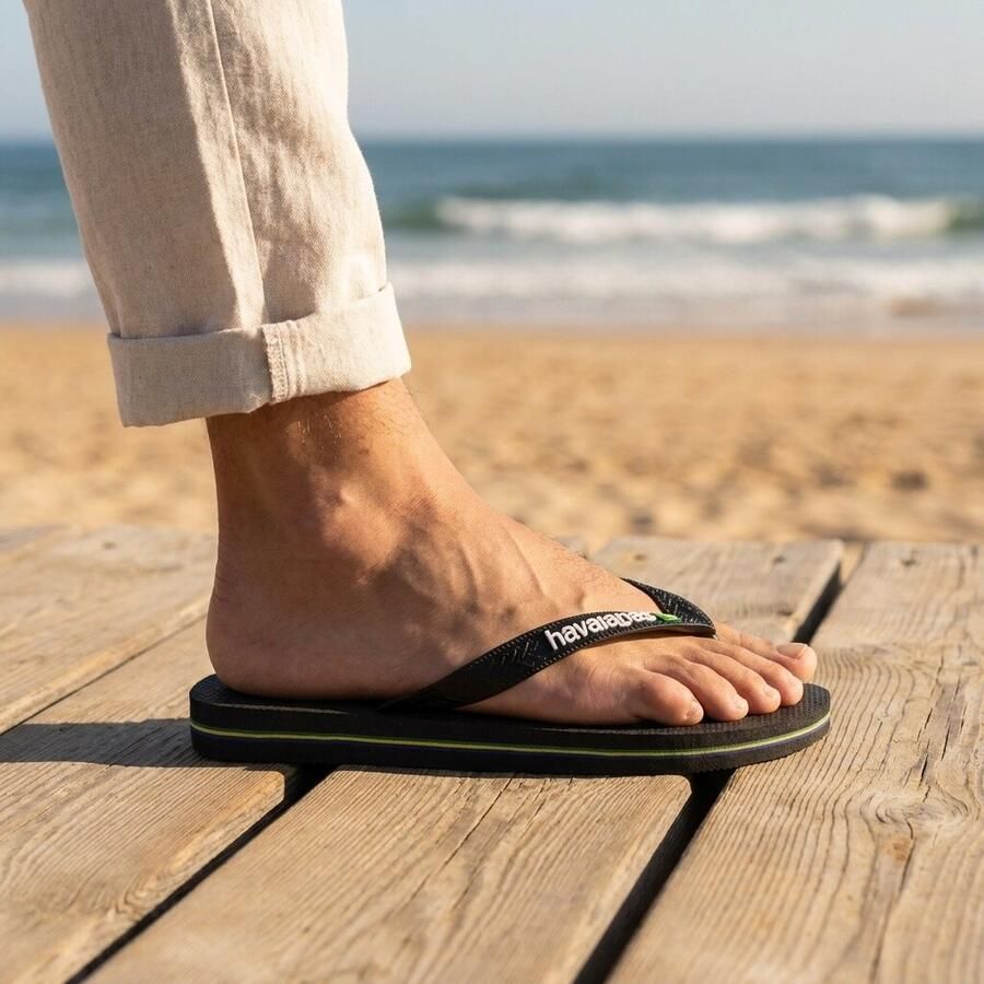 Havaianas Teenslippers Brasil Logo zomerschoen slippers poolslides met logo-opschrift - Foto 7