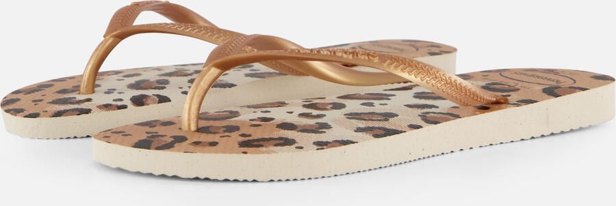 HAVAIANAS Teenslippers Dames Slim Animals 41 42 Rubber Beige