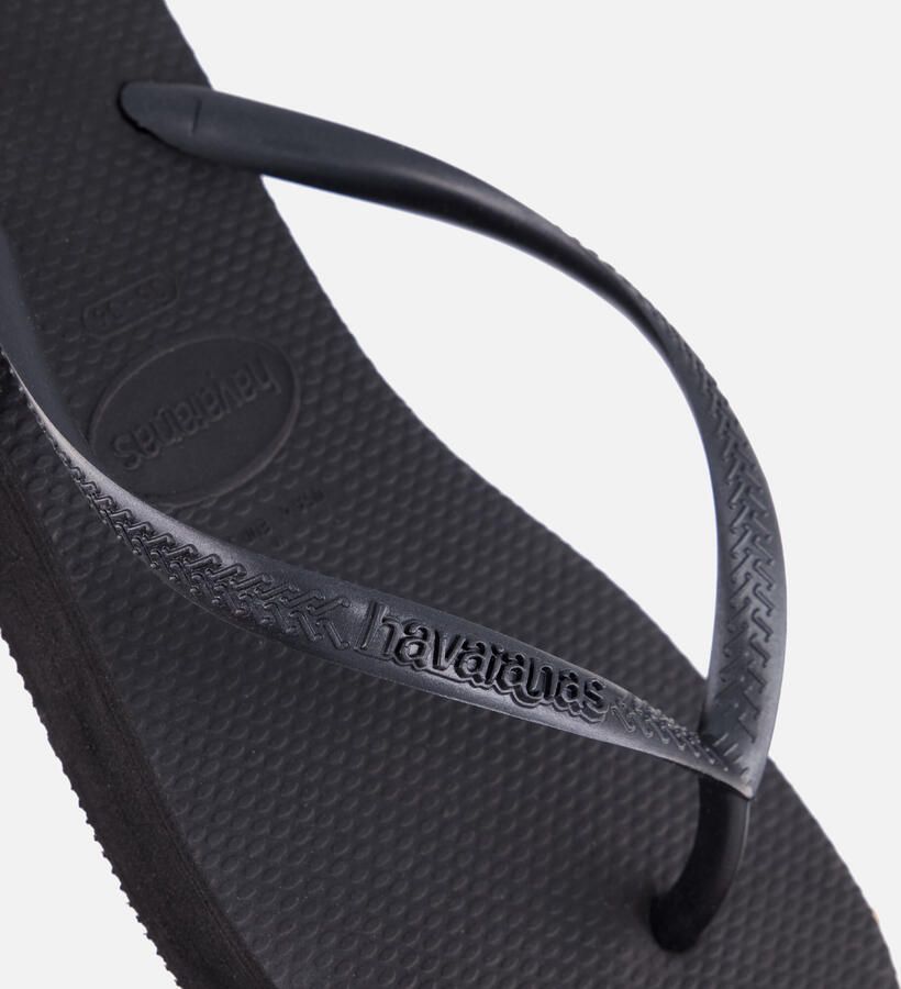 HAVAIANAS Teenslippers Dames Kids Slim Glitter Ii Maat: 33 34 Materiaal: Rubber Kleur: Zwart - Foto 14