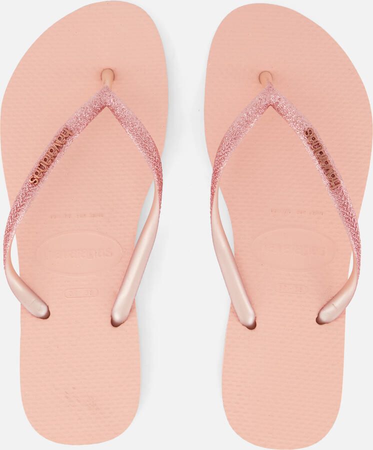 Havaianas Slim Glitter Flip Flops Dames Roze- Dames Roze - Foto 3