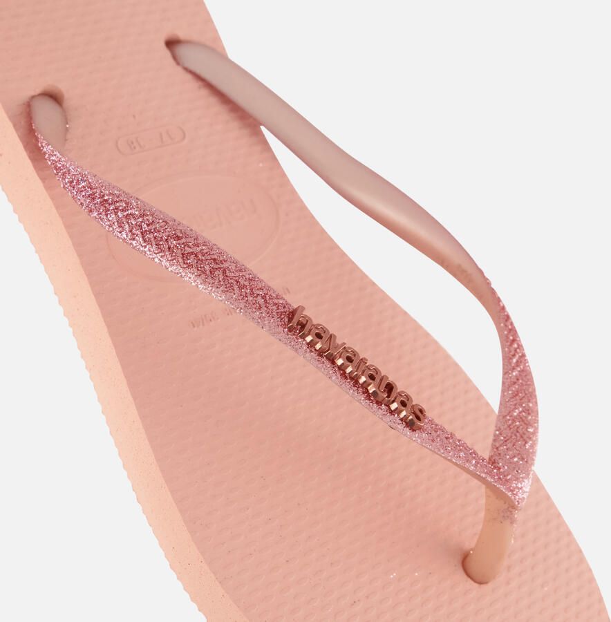 Havaianas Slim Glitter Flip Flops Dames Roze- Dames Roze - Foto 5