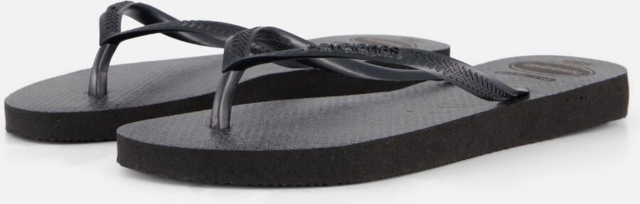 Havaianas Slim Gloss Slippers zwart Rubber - Foto 5