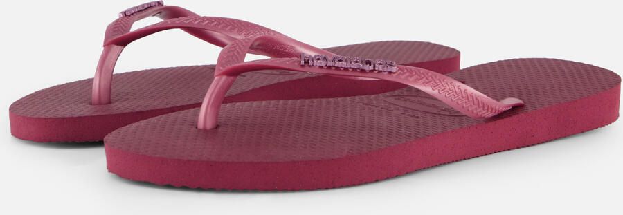 Havaianas HAV. SLIM LOGO METALLIC AMARANTH Dames Slippers amaranth