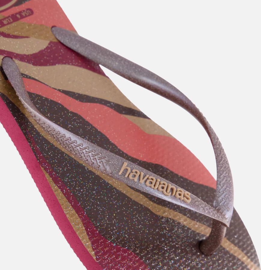 Havaianas Slim Palette Flow Flip Flops Dames Roze- Dames Roze - Foto 2