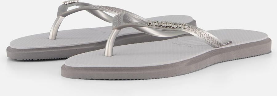 HAVAIANAS Teenslippers Dames Slim Point Rubber Zilver - Foto 2
