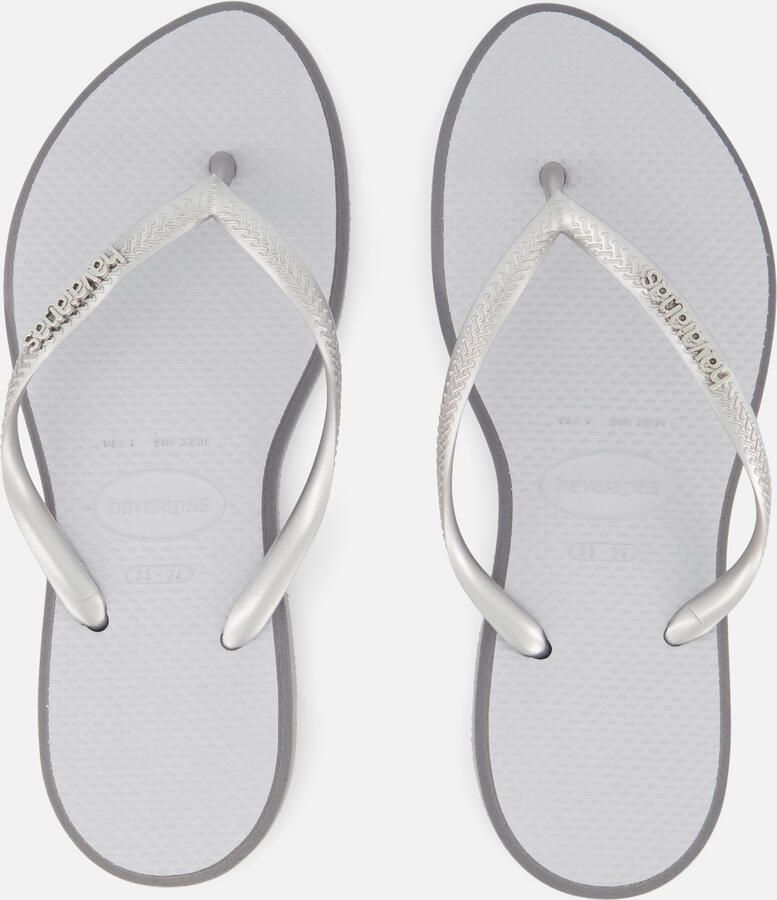 HAVAIANAS Teenslippers Dames Slim Point Rubber Zilver - Foto 10