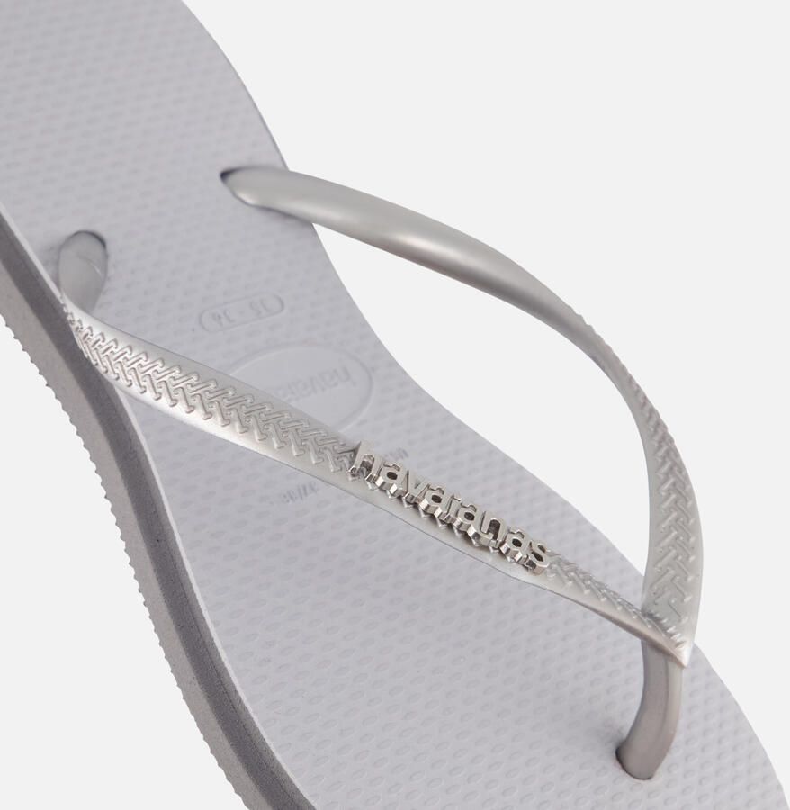 HAVAIANAS Teenslippers Dames Slim Point Rubber Zilver - Foto 9