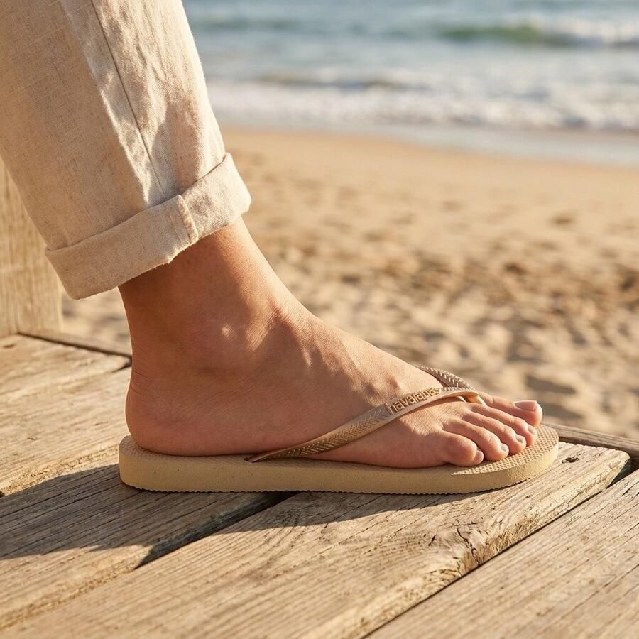 Havaianas Teenslippers SLIM zomerschoen slippers poolslides met zachte tussenstuk voor de tenen - Foto 5