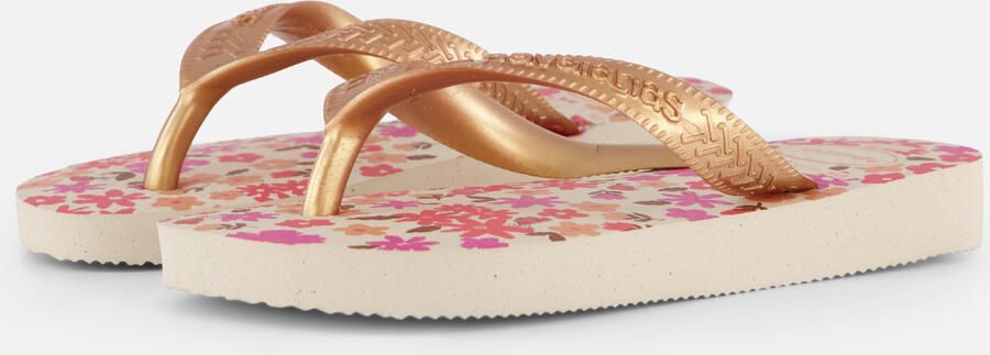 Havaianas HAV. KIDS FLORES BEIGE Goud Meisjes Slippers beige Goud - Foto 6