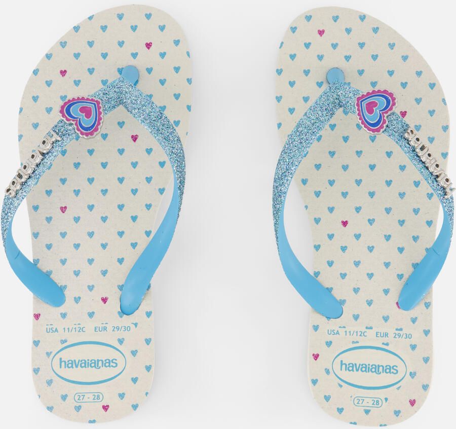 Havaianas HAV. KIDS SLIM GLITTER II BEIGE Meisjes Slippers beige - Foto 3