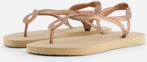 Havaianas Luna Slippers goud Rubber