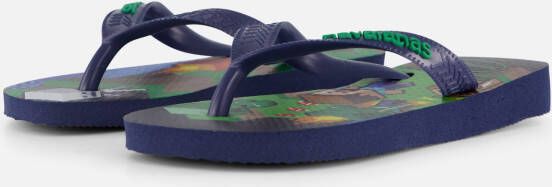 Havaianas Minecraft Slippers blauw Rubber