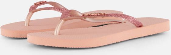 Havaianas Slim Glitter II Slippers roze Rubber