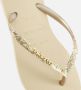 Havaianas Slim Glitter Slippers beige Rubber - Thumbnail 2