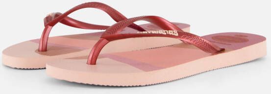 Havaianas Slim Pallette Glow Slippers roze Rubber