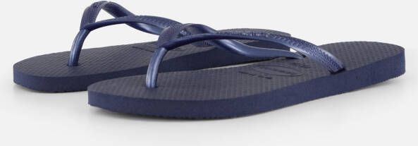 Havaianas Slim Point Slippers blauw Rubber