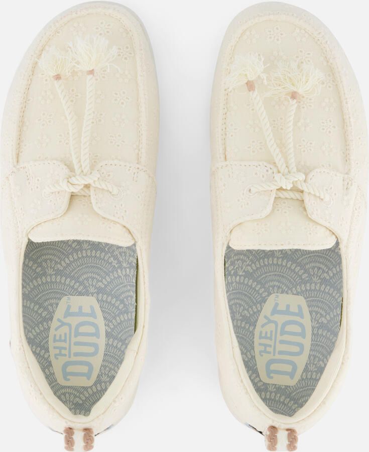 HEYDUDE Hey Dude Harbor Breeze Bootschoenen beige Textiel - Foto 3