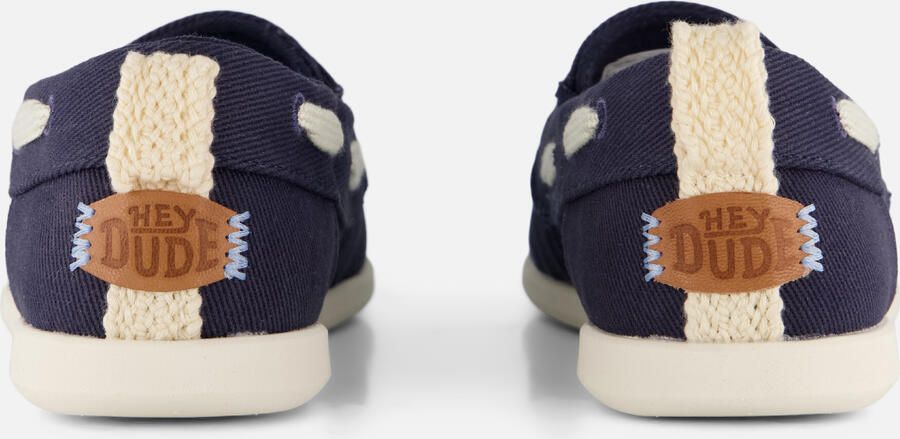 HEYDUDE Hey Dude Harbor Breeze Bootschoenen blauw Textiel - Foto 4