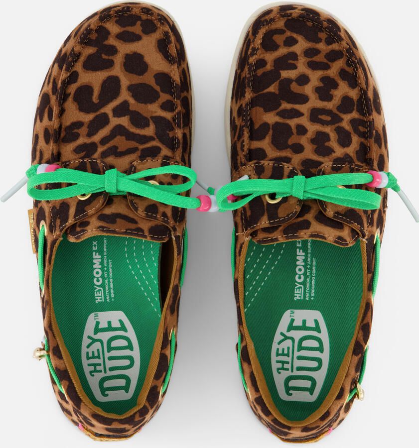 HEYDUDE Hey Dude Harbor Breeze Bootschoenen bruin Leopard - Foto 2