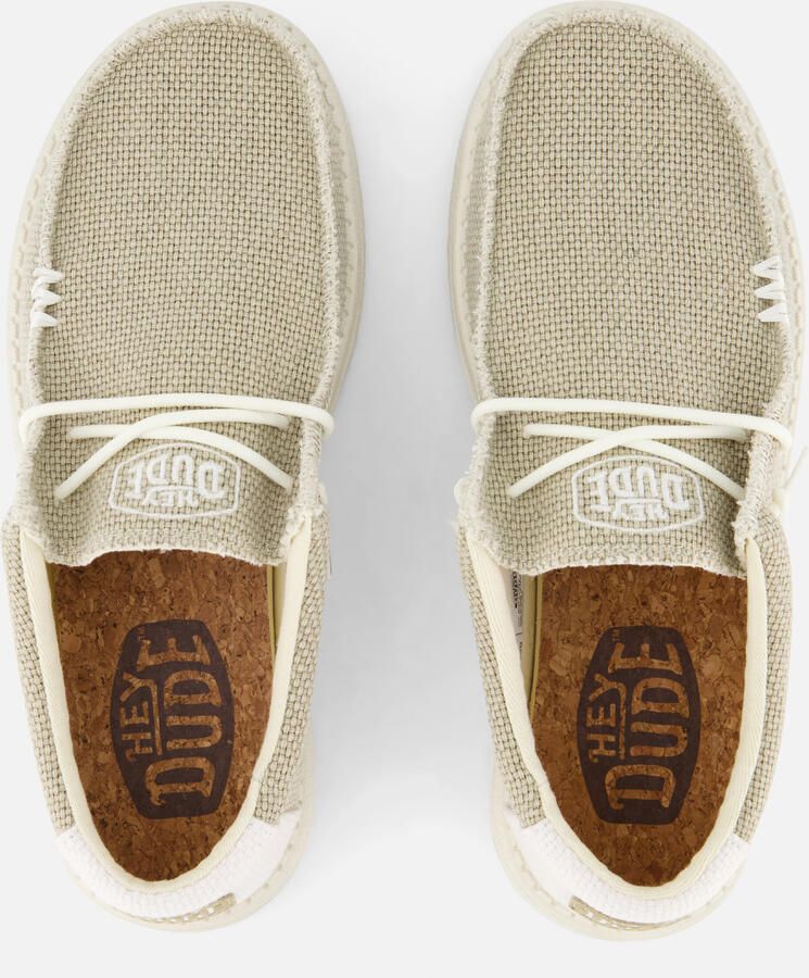 Hey Dude HEYDUDE Wally Braided Heren Instappers Off White | Wit | Katoen - Foto 7