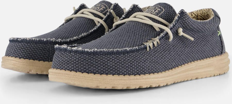 HEYDUDE Instappers Wally Braided Flannel HD40003-1YF Grijs - Foto 2