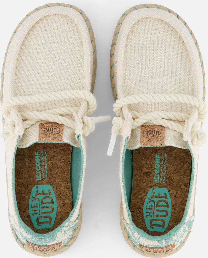 HEYDUDE Hey Dude Wendy Bootschoenen beige Textiel - Foto 3