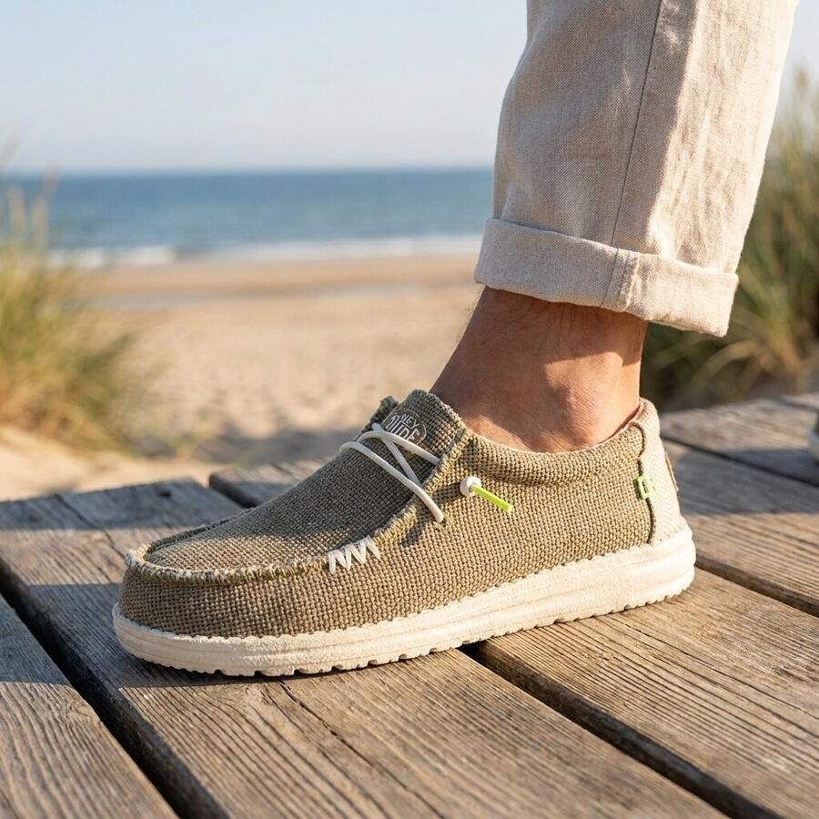 Hey Dude Stijlvolle Sailor Schoenen voor Mannen Gray Heren