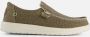 Hey Dude Casual Slip-On Canvas Schoen Brown Heren - Thumbnail 8