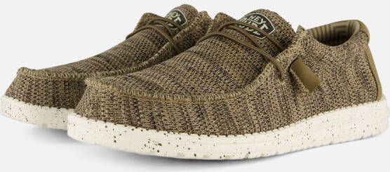 HEYDUDE Wally Sox Instappers bruin Canvas