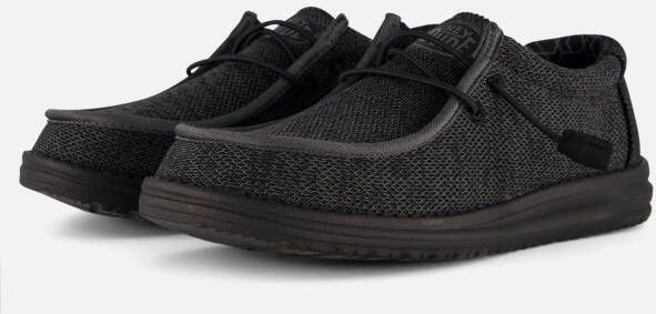 HEYDUDE Wally Sox Heren Instappers Total Black