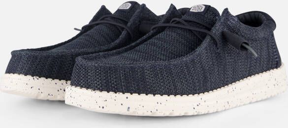 Hey Dude HEYDUDE Wally Stretch Sox heren mocassin Donkerblauw