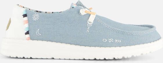 HEYDUDE Wendy Boho Veterschoenen blauw Canvas Dames