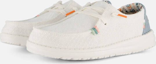 Hey Dude HEYDUDE Wendy Dames Instappers Boho White Crochet | Wit | Canvas - Foto 9