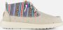 HEYDUDE Wendy Mid Boho Mix Dames Instappers Baja Grey - Thumbnail 7