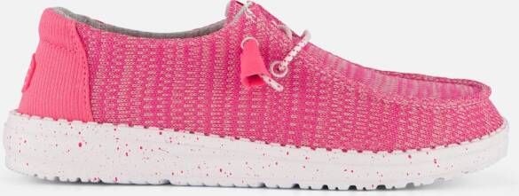 HEYDUDE Wendy Sport Mesh Dames Instappers Bright Pink