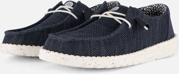 HEYDUDE Wendy Streetch Sox Instappers blauw Dames
